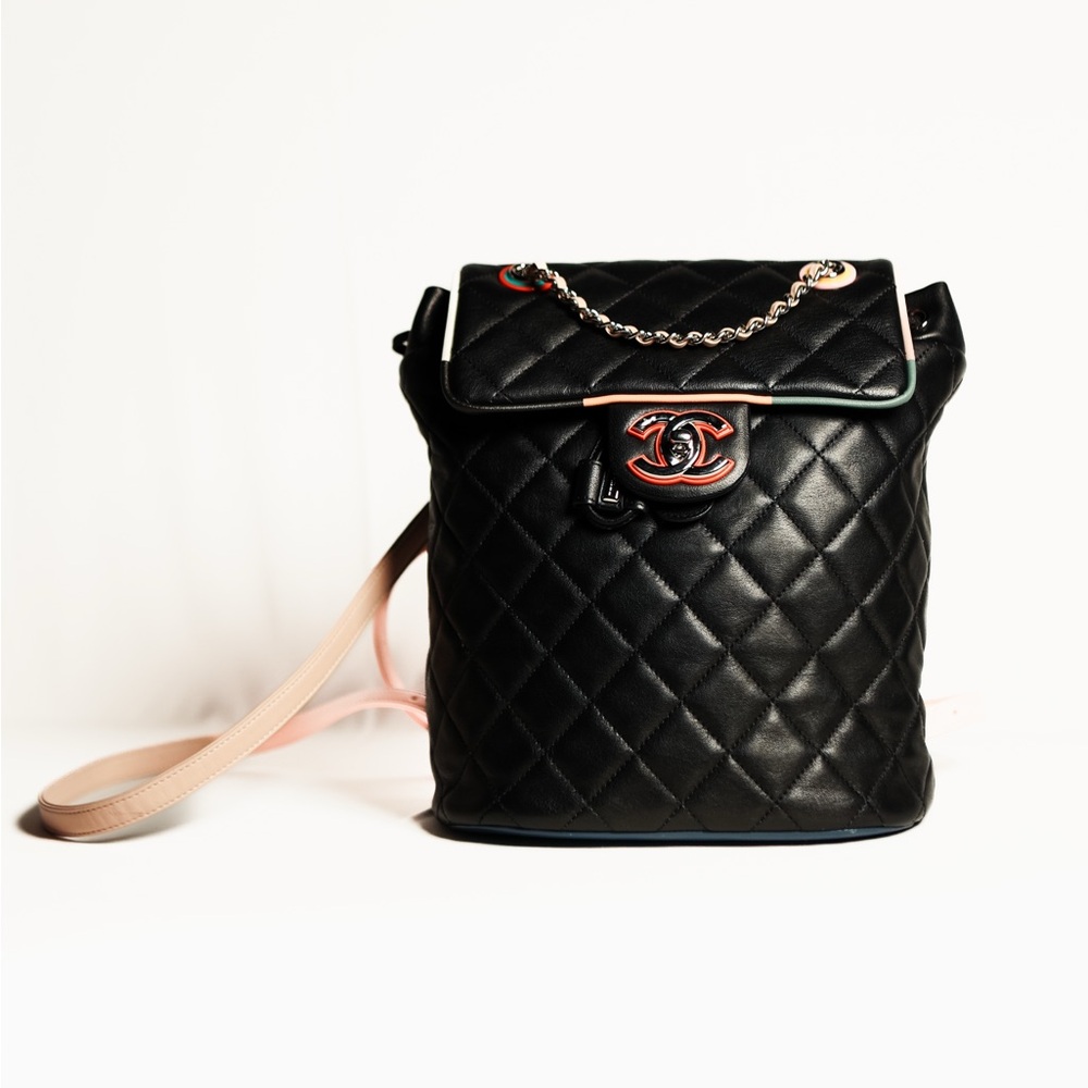 Authentic Chanel Cuba Urban Spirit Lambskin Backpack